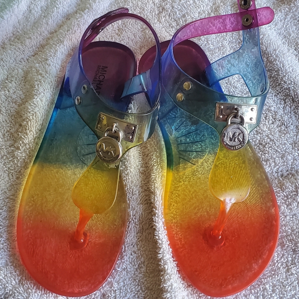 MICHAEL KORS GUC jelly sandals